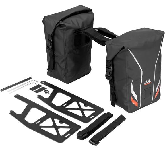 Waterproof Saddlebags 12L for Sur-Ron Light Bee X/S, X160, X260 w/ Frame - Picture 1 of 8